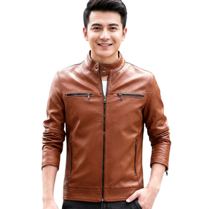 2026 Winter Wear <b>Men's</b> Premium Quality Customized Logo Printing <b>Leather</b> <b>Jacket</b> Top Hot Different Colors Regular <b>jacket</b> for <b>men</b> - Product Image 1