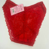 0.25 Dollar Model LAS008 Waist Free Wholesale Lace Thongs Breathable Floral Low Rise Underwear Women Cheap Panties