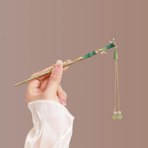 Horquilla <span class=keywords><strong>de</strong></span> Pelo Estilo Chino con Diseño <span class=keywords><strong>de</strong></span> Flor <span class=keywords><strong>de</strong></span> Magnolia, Accesorio para el Cabello Elegante y Sencillo para Mujer, Artesanía en Metal - Product Image 2