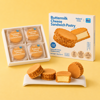 Boîte d'emballage pour biscuits et pâtisseries en carton blanc à 4 compartiments, impression offset couleur, carton blanc de qualité alimentaire, boîte cadeau pour biscuits