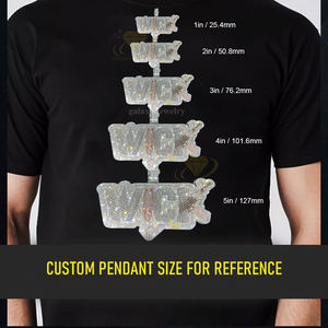 Iced Out colgante cadenas hombres letras Real 925 Plata sólida Hip Hop joyería personalizada VVS Moissanite collar fino colgantes encantos - Product Image 4