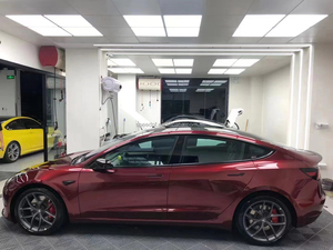 <span class=keywords><strong>Vinilo</strong></span> Popular para Envoltura de Carrocería de Automóvil, Color Rojo Sangre de Dragón, Efecto Metal Líquido, con Revestimiento PET - Product Image 3