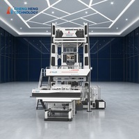 Machine de soufflage de film plastique industrielle à haute vitesse et à économie d'énergie ABC à 3 couches, équipement d'extrusion de film soufflé
