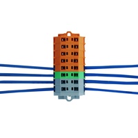 Bloque de terminales en miniatura de 1, 5 mm2, 2, 5 mm2, jaula de 2/4 conductores, Conector de bloque de terminales de resorte, aleación de cobre, 800V