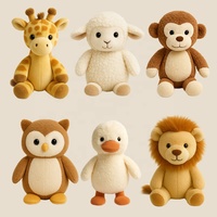 Peluche personnalisée super douce en forme de vache assise, écologique pour enfants