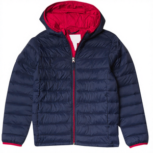 Waterproof Winter Fashion Stylish Custom Design Zipper Puffer <b>Coat</b> for Men Plain Dyed Casual Stand Collar OEM Service - Product Image 4