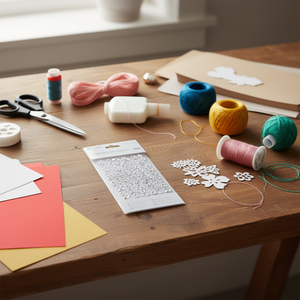 ILAN Adesivi Brillanti 3-18mm Bianchi 120 Pezzi per Lavori Manuali - Product Image 2