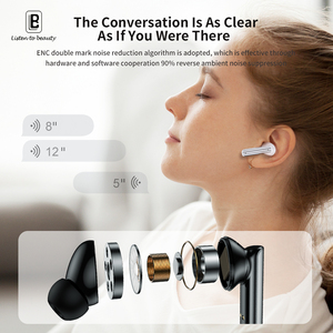 True <strong>Wireless</strong> Stereo <strong>Earbuds</strong> LED Indicator JL for 5.3 IPX4 Waterproof Noise Reduction Mic for Gaming Mobile <strong>Computers</strong> - Product Image 4