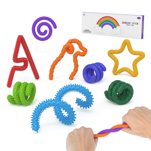 8Pcs Silicone Textured Decompress Sensory Stick Fidget Toy for Autism Kids and <strong>Adults</strong> Anxiety Relief ADHD Party <strong>Novelties</strong> <strong>Gifts</strong> - Product Image 5