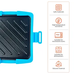Plancha de Silicona <span class=keywords><strong>para</strong></span> <span class=keywords><strong>Microondas</strong></span>, <span class=keywords><strong>para</strong></span> Sándwiches, Tostadas y Desayunos, Modelo JSA107, Nuevo Producto de Venta Caliente en Guangdong - Product Image 3
