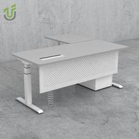 IULTRA Bureau électrique assis-debout en L 180x80, double moteur avec surface spacieuse et contrôle de la mémoire, pour de grandes installations