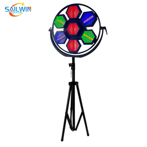 Pixel ánh sáng sân khấu RGB COB LED Halogen cổ điển SMD5050 DMX lục giác lớn Retro LED 7x60w Bar Club Party 7*60W RGB + trắng ấm 85 - Product Image 6