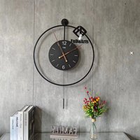 60X92CM con Péndulo Dropshipping nuevo 2025 reloj colgante grande moderno reloj de pared de Metal decorativo decoración del hogar para la venta DDP
