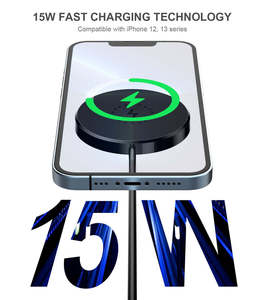 Type-C Compact <b>Magnetic</b> Foldable Three-in-One Wireless <b>Charging</b> Station with Fast <b>Charging</b> for Smartphones Earphones Smartwatch - Product Image 5