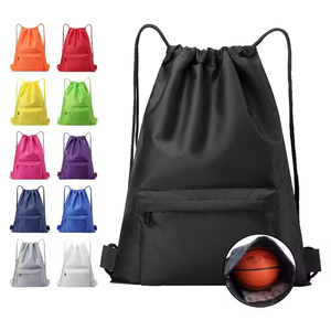Zaino con Coulisse Impermeabile Personalizzato, Grande Capacità, per Palestra e Sport, con Tasca con Cerniera, <span class=keywords><strong>Borsa</strong></span> per Fitness e <span class=keywords><strong>Basket</strong></span> - Product Image 1