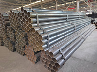 Tubo de acero al carbono redondo sin costura con acabado en caliente, negro sin recubrimiento, para ingeniería civil, construcción de tuberías de petróleo, gas y agua.