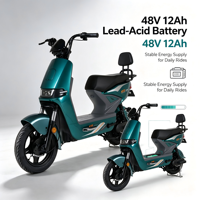 Scooter électrique de ville à 2 roues de 500 W, pneus à vide de 14 pouces, 3 vitesses, de haute qualité, directement de l'usine, à bas prix