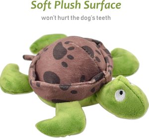 Sustainable Animal Shaped Squeaky Dog <b>Toys</b> Durable Chewing Corduroy Plush for Big Dogs Pet Squeak Play Feature - Product Image 4