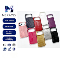 Étui de téléphone en cuir de crocodile brillant pour iPhone 12 13 14 15 16 17 Pro Max, coque arrière rigide antichoc motif serpent