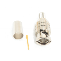 Connecteur coaxial RF BNC mâle haute performance 75 OHM pour câble RG213 Lmr400