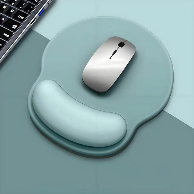 Comfortable Ergonomic Gel Mouse Pad with Non-Slip Rubber Base, Soft Silicone Wrist Rest Mouse Mat for Computer & Laptop