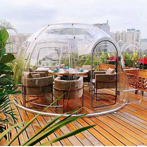 Luxury resort family camping house alluminio policarbonato sunrooms giardino casa tende da esterno - Product Image 2