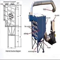 Kartuschen absaug system Cnc Holz bearbeitung Lasers ch neiden Rauch Vertikaler Impuls strahl Filter patrone Staubs ammler