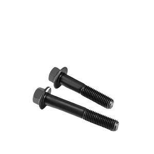 Cường độ cao M12 8.8 lớp thép carbon Hex bu lông mặt bích Oxit Đen kết thúc | DIN 6921 tiêu chuẩn OEM tùy chỉnh ốc vít cho tự động - Product Image 2