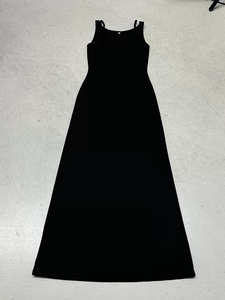 Vestido Maxi Ajustado de Color Sólido con Encaje y Parches, Efecto de Capas, Cuello Cuadrado, Estilo Francés, Sexy y Elegante para Chicas Modernas - Product Image 6