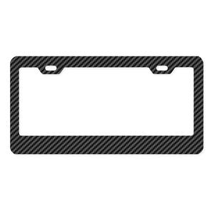 Protector de Matrícula de <span class=keywords><strong>Coche</strong></span> de Lujo con Diseño Patentado de 2 Orificios, Distancia entre Orificios de 177 mm y Marco con Aspecto de Fibra de Carbono - Product Image 3