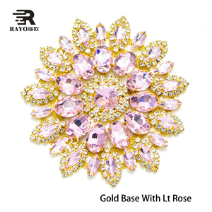 Parche de diamantes de imitación de flores para coser a la moda, para prendas de diamante de cristal con pegamento Strass, motivo DIY, garra de costura, apliques de cristal, 10 Uds. - Product Image 3