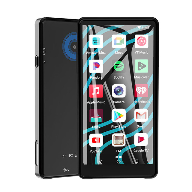 Stylish Android Music MP3/MP4 Player with Camera 5-inch Touch Screen Built-in Speaker 4+64GB Memory BT/WiFi Mp4 Media Player
