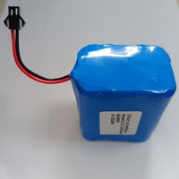 Paket Baterai Kustom 18650 3S2P 11.1V 4000mAh Baterai 4ah 12v dengan Konektor 2Pin SM2.54