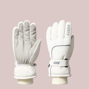 Gants <span class=keywords><strong>de</strong></span> <span class=keywords><strong>ski</strong></span> pour femmes, antidérapants, imperméables, thermiques, pour la conduite en plein air, vélo électrique, sports d'hiver - Product Image 2