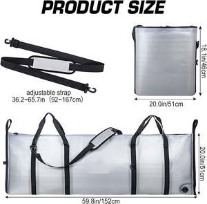 Sac isotherme en PVC 840D TPU avec poignée de transport Sac étanche hermétique pour tuer les poissons Sac pour l'extérieur - Product Image 5