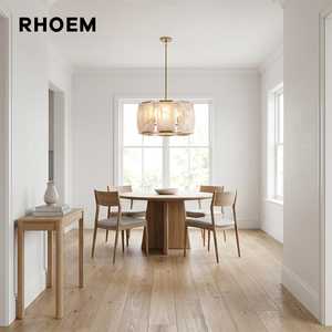 Lustre rond en calcite RHOEM RH Harlow, prismes de calcite facettés, lustre en albâtre pour salon, design de luxe personnalisé - Product Image 2