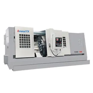 Fabrika doğrudan satış otomatik CNC torna merkez makinesi TCK63-1500 eğimli yatak CNC torna makineleri