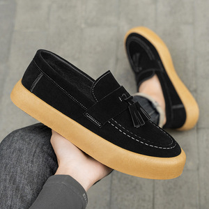 British Style Loafers Comfortable Soft Sole Thick Sole Anti Slip and Wear-resistant Casual and Trendy Versatile <b>Mens</b> <b>Shoes</b> - Product Image 4