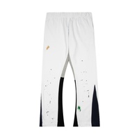 Gallery Men High Quality Flared Jogger Dept Track Pants Elastic Stacked Sweatpants