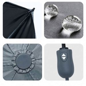 ร่มกันแดดพับ 3 ตอน อัตโนมัติเต็มรูปแบบ ขายส่ง พร้อมพิมพ์โลโก้ สำหรับกันฝน - Product Image 2