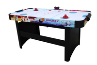 Table de hockey sur air rapide de 6 pieds avec tableau de score électronique suspendu, couleur noire, table de football