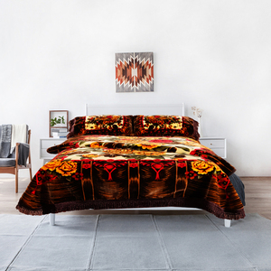 Wholesale Luxury Raschel Blanket Bedding Set <b>King</b> <b>Size</b> Silk Quilt Comforter Wedding Bed Sheet Cover Queen <b>Size</b> Bedding Sets - Product Image 1