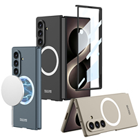 Étui de téléphone portable magnétique à couverture intégrale 360° pour Samsung Galaxy Z Fold 8 Ultra Fold 7/6 avec film en verre trempé pour écran