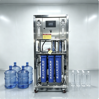Système de traitement d'eau par osmose inverse en acier inoxydable commercial, filtre de purification pour eau pure 250 500 1000 2000 LPH