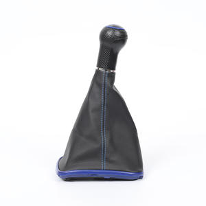 Poignée de levier de vitesse en cuir pour Volkswagen Golf, boîte de vitesses manuelle, design ergonomique, accessoires intérieurs de voiture - Product Image 1