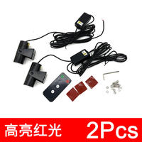 Éclairages de tuning intérieur automobile, installation facile, lampe de signalisation laser pour voiture, faisceau vert, rouge, bleu, couleurs d'avertissement de sécurité et de secours