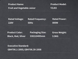 Báo Chí lạnh máy ép trái cây, thương mại điện máy ép trái cây máy thép không gỉ 80 Miệng Lớn Masticating không dây chậm máy ép trái cây - Product Image 6