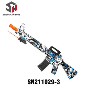 Unisex manuale automatico <span class=keywords><strong>M16</strong></span> pistola ad acqua in plastica giocattolo a batteria gioco di tiro giocattolo per bambini - Product Image 3