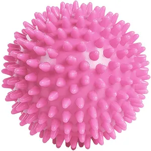 9cm eco friendly PVC colorful spiky stress massage plastic facial balls manufacturer