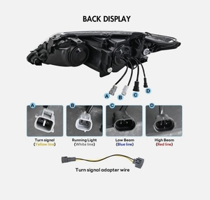 Nuelead ไฟหน้าแบบปรับได้คุณภาพสูง12V สำหรับ2012-2014ใหม่ - Product Image 3